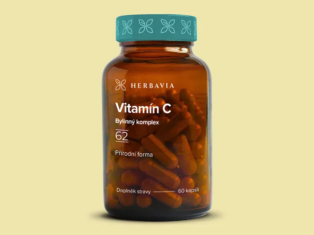 Přírodní vitamín C  bylinný komplex - 60 kapslí