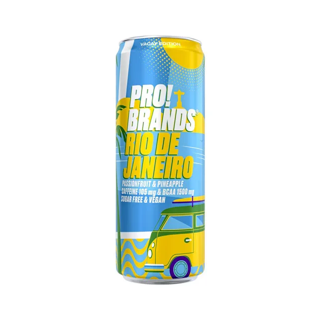 Pro!Brands BCAA Drink - Rio Janeiro - Passion fruit/Ananas, 330ml, Rio de Janeiro (P. Fruit/Ananas)