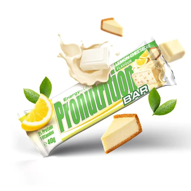 Pro Nutrition Pronutrition Bar 12 x 40 g - lemon Cheesecake