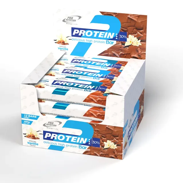 Pro Nutrition Protein Bar 12 x 40 g - vanilka s karamelovou vrstvou