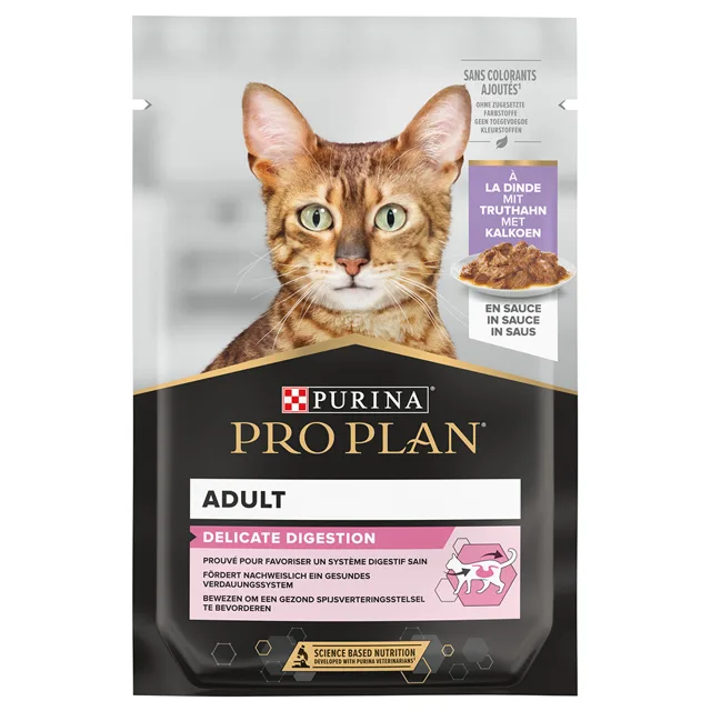 PRO PLAN Adult Delicate Digestion kapsičky 6 x 85 g - krůta