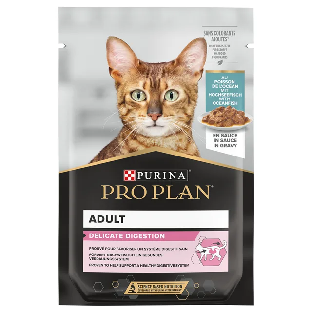 PRO PLAN Adult Delicate Digestion kapsičky 6 x 85 g - mořské ryby