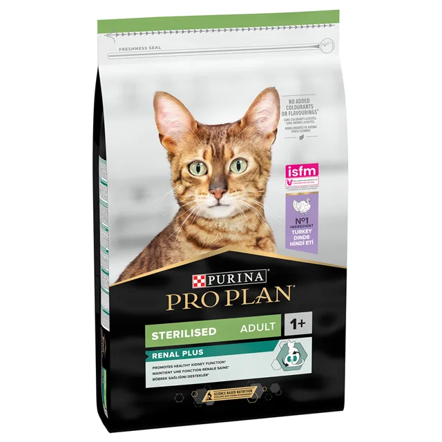 PRO PLAN Adult Sterilised Renal Plus granule krůta - 10 kg