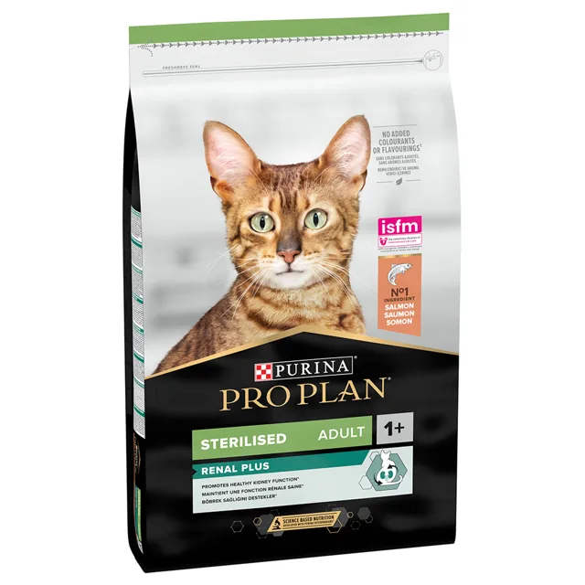 PRO PLAN Adult Sterilised Renal Plus granule losos - 10 kg