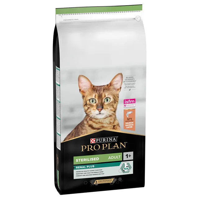 PRO PLAN Adult Sterilised Renal Plus granule losos - Výhodné balení 2 x 14 kg