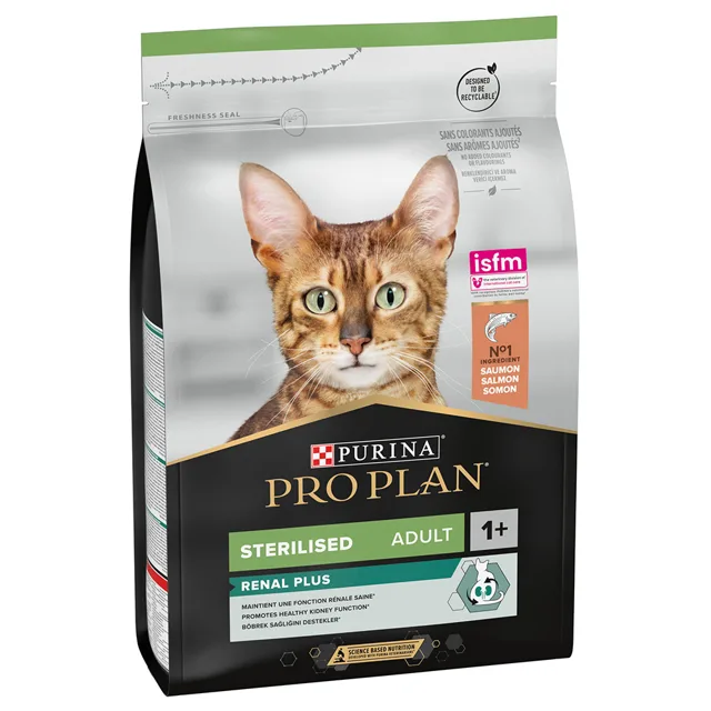 PRO PLAN Adult Sterilised Renal Plus granule losos - výhodné balení: 4 x 1,5 kg