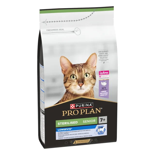 PRO PLAN Adult Sterilised Senior 7+ Longevis granule krůta - 3 kg