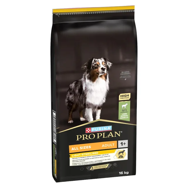 Pro Plan All Sizes Adult Light Sterilised Lamb - 16 kg