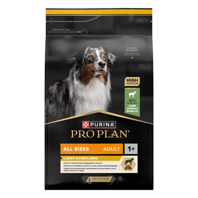 Pro Plan All Sizes Adult Light Sterilised Lamb - 3 kg