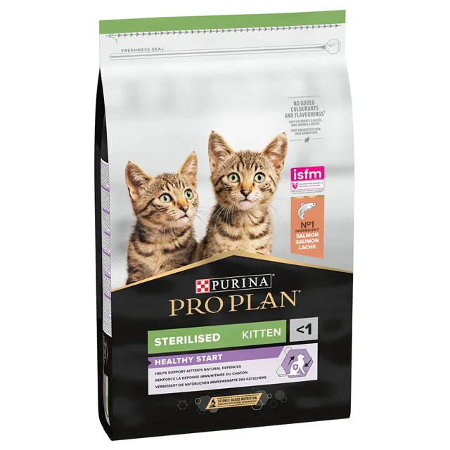 PRO PLAN Kitten Sterilised Healthy Start granule losos - 10 kg