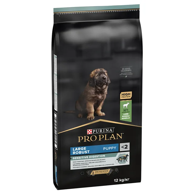 PRO PLAN Large Puppy Robust Sensitive Digestion granule jehněčí - 12 kg
