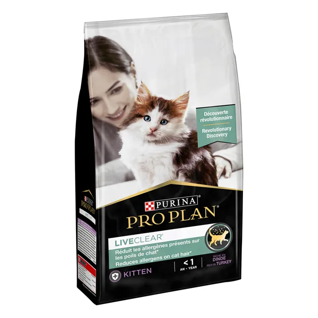 PRO PLAN LiveClear Kitten granule krůta - výhodné balení: 2 x 1,4 kg