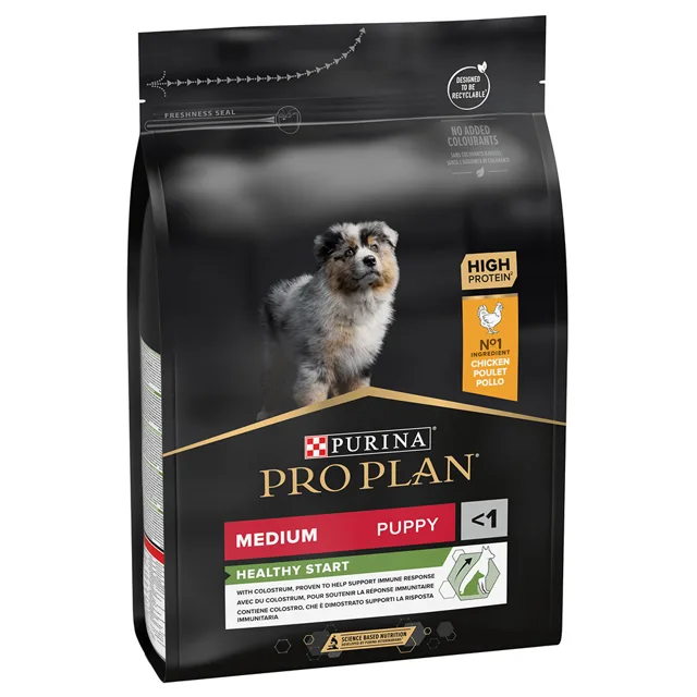 PRO PLAN Medium Puppy Healthy Start granule kuře - 3 kg