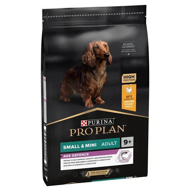 PRO PLAN Small & Mini Adult 9+ Age Defence granule kuře - 7 kg