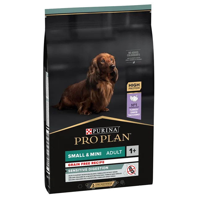 Pro Plan Small & Mini Adult Sensitive Digestion Grain Free granule krůta - 7 kg
