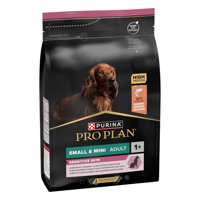 PRO PLAN Small & Mini Adult Sensitive Skin granule losos - 3 kg