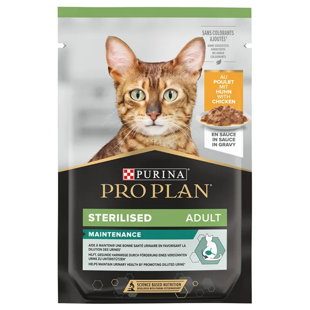 PRO PLAN Sterilised Maintenance kapsičky 6 x 85 g - kuře