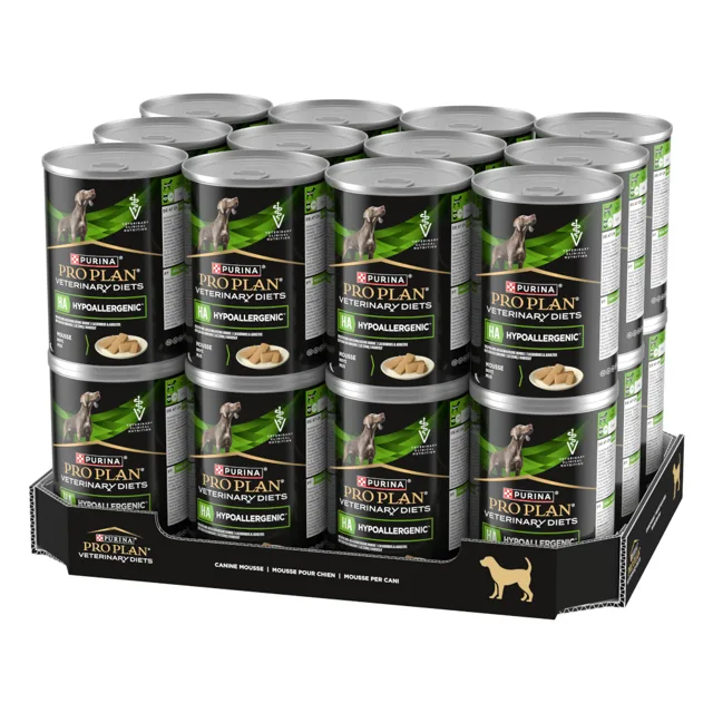PRO PLAN Veterinární diety HA Hypoallergenic konzerva - výhodné balení: 24 x 400 g
