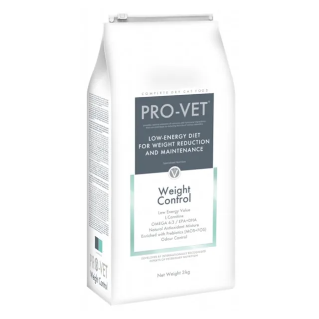 PRO-VET Weight control granule pro kočky na snížení hmotnosti 3 kg