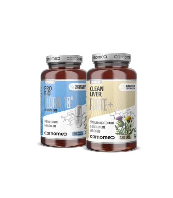 PROBIO FLORA 10¹⁰ CFU 90 cps + Clean Liver FORTE 120 cps