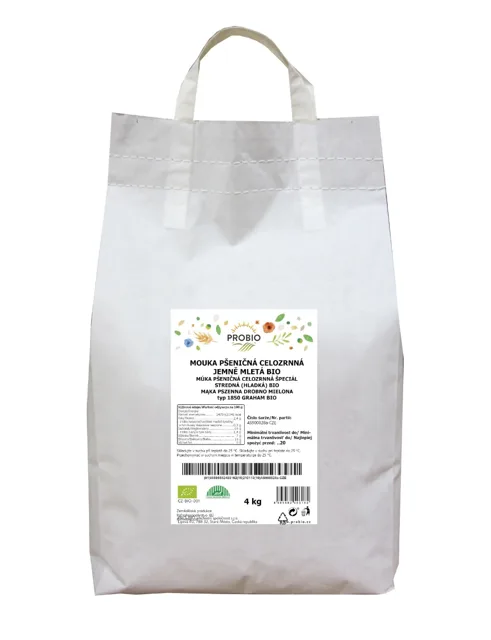 PROBIO Gastro Mouka pšeničná celozrnná jemně mletá BIO 4 kg