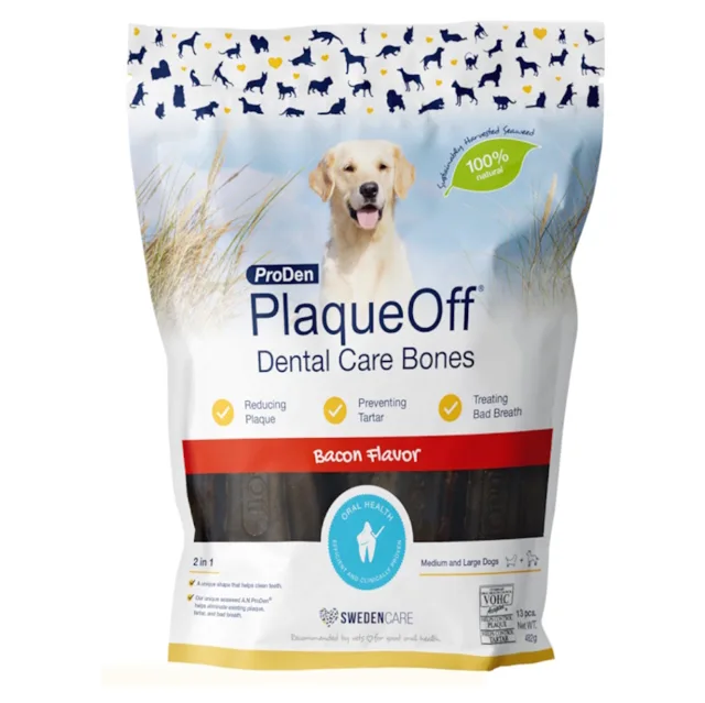 PRODEN Plaqueoff™  dental bones slaninové 485 g