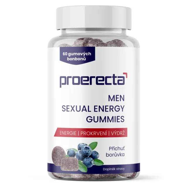 PROERECTA Men sexual energy gummies 60 gumových bonbonů