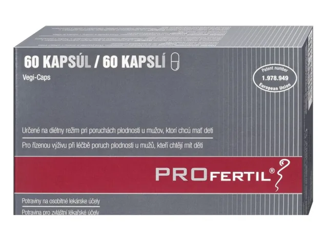 PROFERTIL doplněk stravy na podporu plodnosti mužů, 60 kapslí