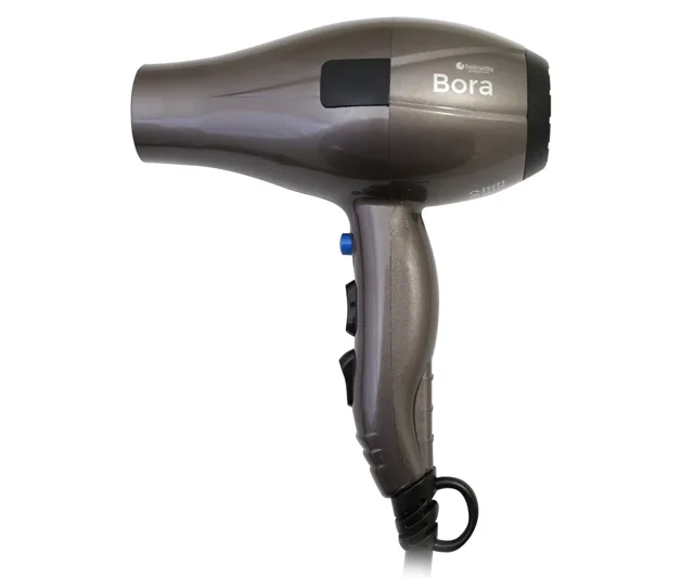 Profesionální fén na vlasy Hairway Professional Bora - 2400 W, metalický šedohnědý (03093) + dárek zdarma