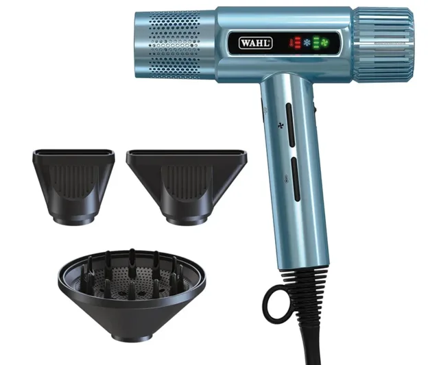 Profesionální fén na vlasy Wahl Vanquish 4321-0472 LD190X - 1600 W, Cool Blue - limitovaná edice + dárek zdarma