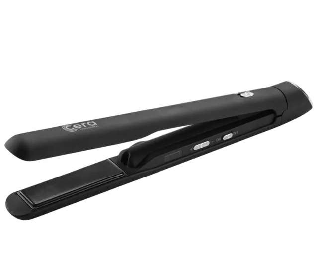 Profesionální nabíjecí žehlička na vlasy Cera Cordless Straightener - černá (32403) + dárek zdarma