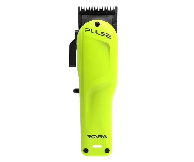 Profesionální střihací strojek na vlasy Rovra Pulse Clipper 6482 - neonově zelená + dárek zdarma