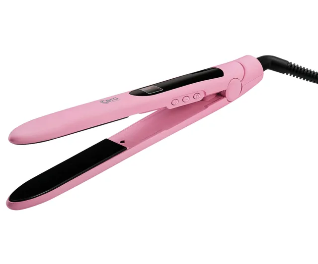 Profesionální žehlička na vlasy Cera Bullet Straightener - matná růžová (28421) + dárek zdarma