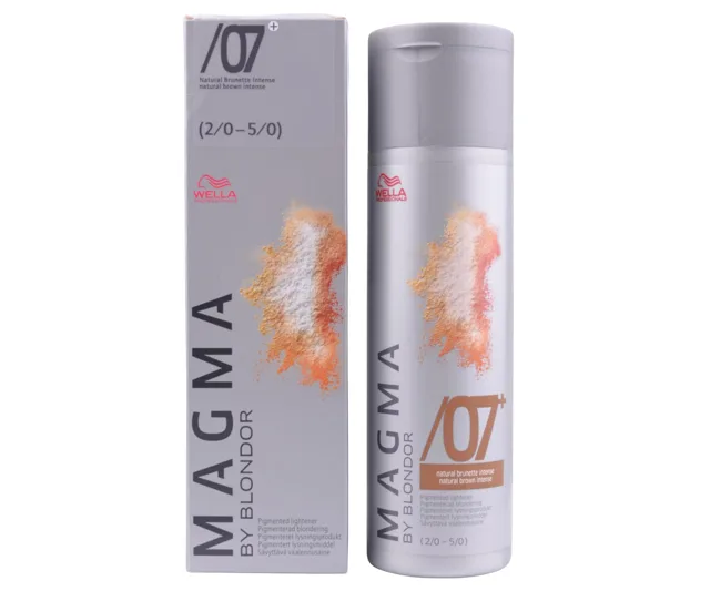 Profesionální zesvětlující barva na vlasy Wella Professionals Magma By Blondor 120 g - 07+ přírodní hnědá intenzivní + dárek zdarma