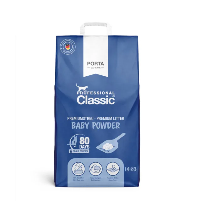 Professional Classic kočkolit s vůní dětského pudru - výhodné balení 2 x 14 kg