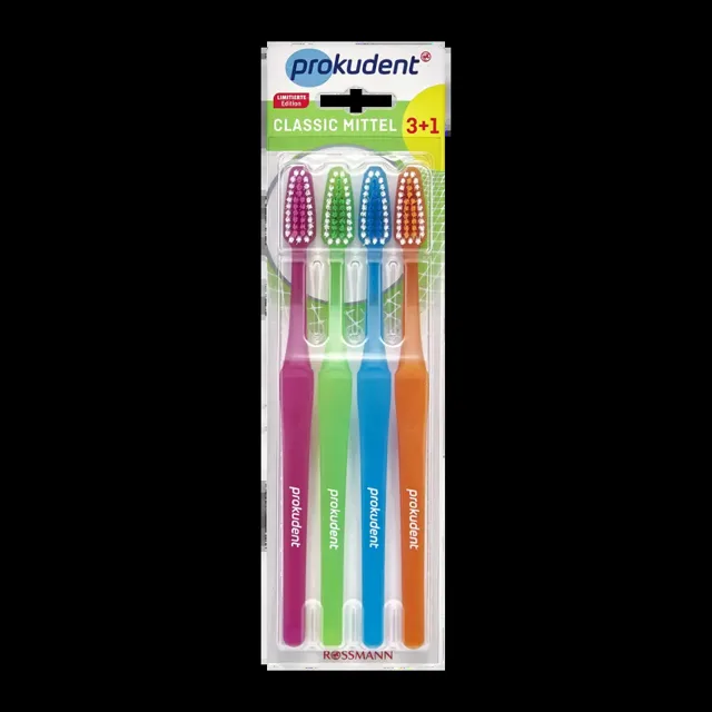 Prokudent Zubní kartáčky Classic Medium 4 ks 4 ks