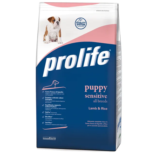 Prolife Dog Sensitive Puppy Medium/Large Lamb & Rice - 10 kg