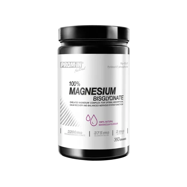 PROM-IN 100% Magnesium Bisglycinate 360 g marakuja