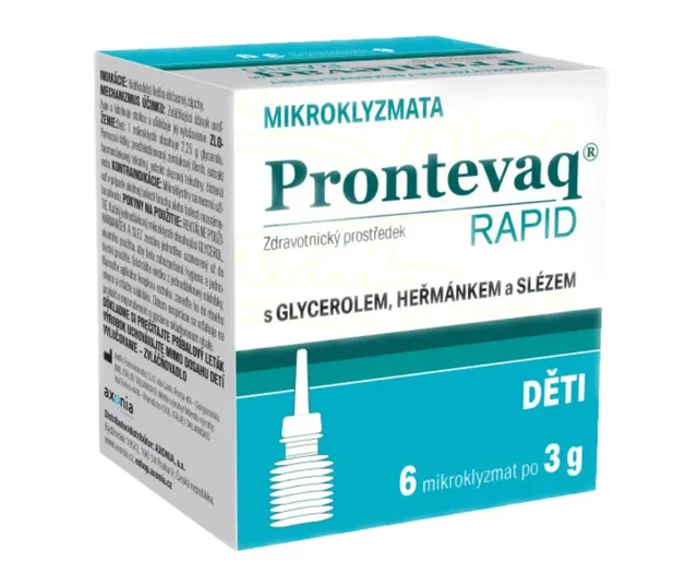 Prontevaq RAPID mikroklyzma děti 6 x 3 g