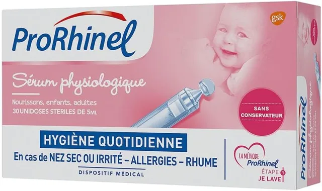 PRORHINEL - Fyziologické sérum x30 Sterilní unidózy 5ml - Nosní výplach