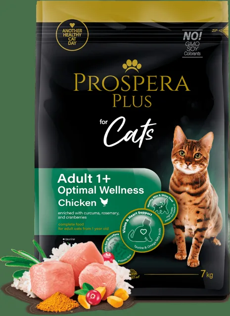 PROSPERA Krmivo Plus Adult 1+ Chicken Optimal Wellness 7kg