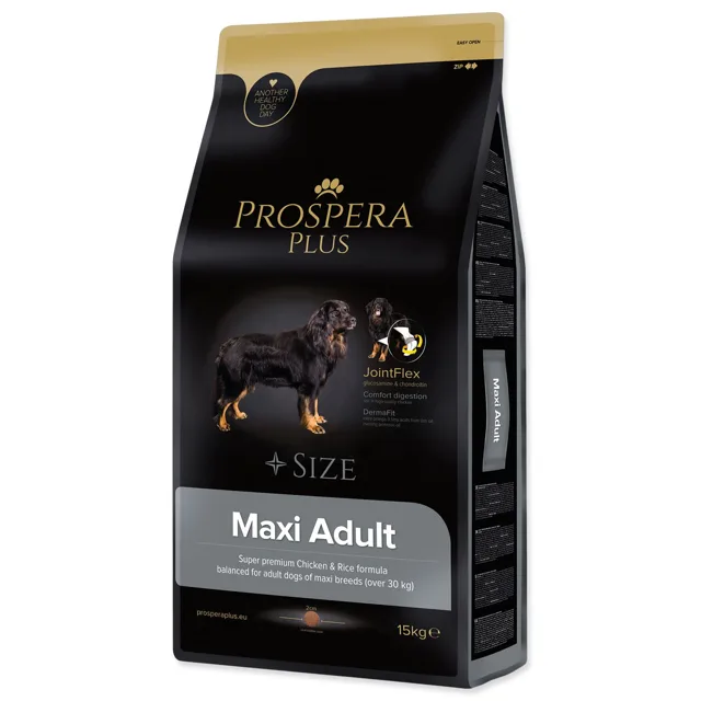Prospera Krmivo Plus Maxi Adult kuře s rýží 15kg