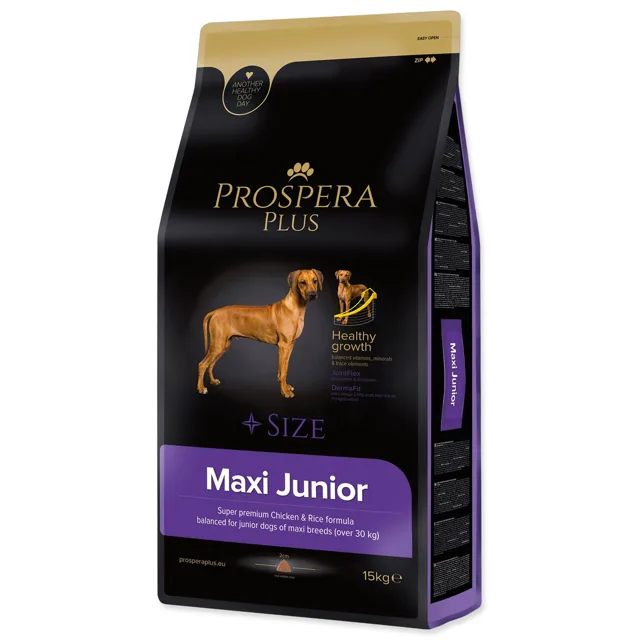 Prospera Krmivo Plus Maxi Junior kuře s rýží 15kg