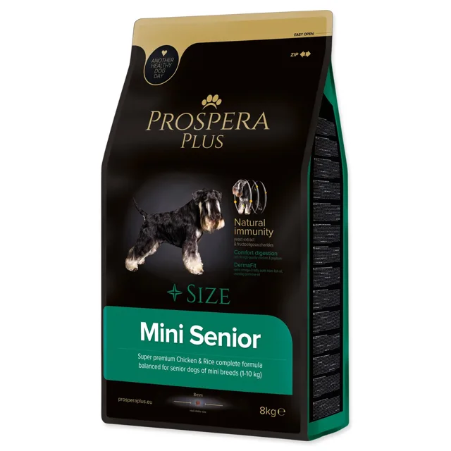 Prospera Krmivo Plus Mini Senior kuře s rýží 8kg