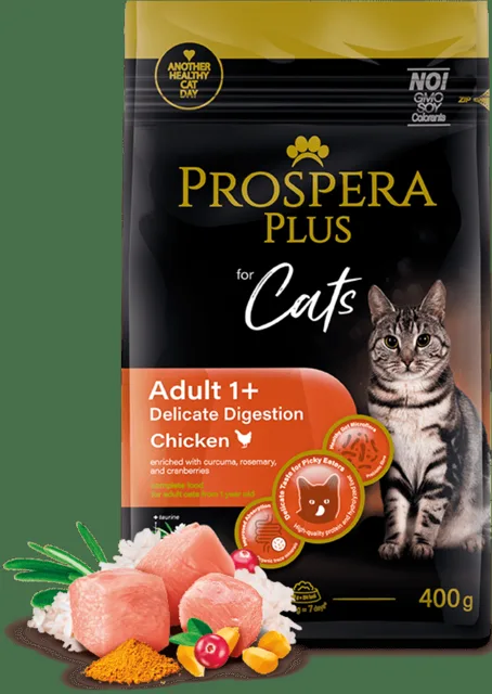 Prospera Plus Adult 1+ Chicken Delicate Digestion 0,4kg