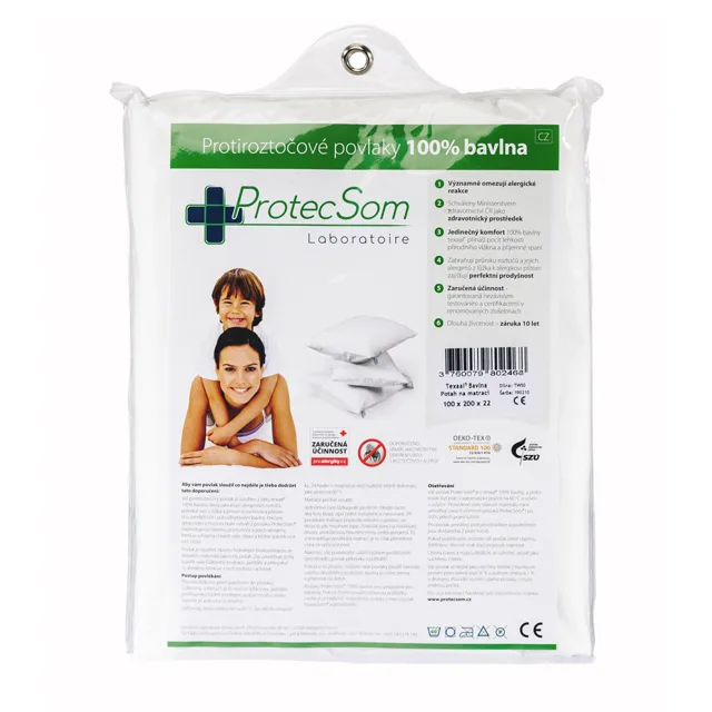 ProtecSom Protiroztočový povlak na matraci 140 × 200 × 22 cm