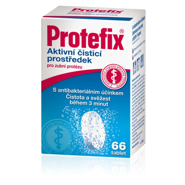 PROTEFIX Aktivní čistící tablety na zubní protézu 66 tablet