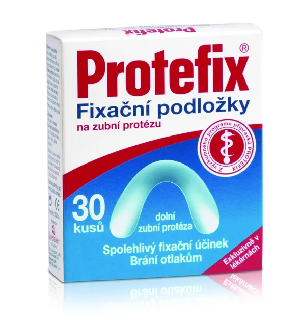 Protefix Fixační podložky - dolní zubní protéza 30ks