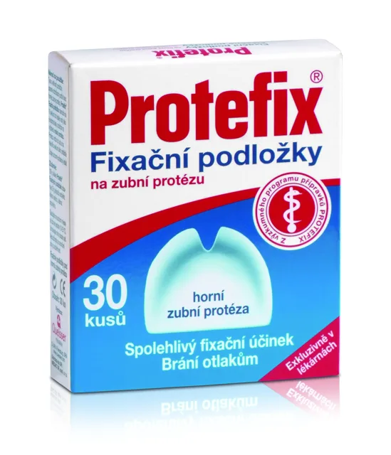 Protefix Fixační podložky - horní zubní protéza 30ks