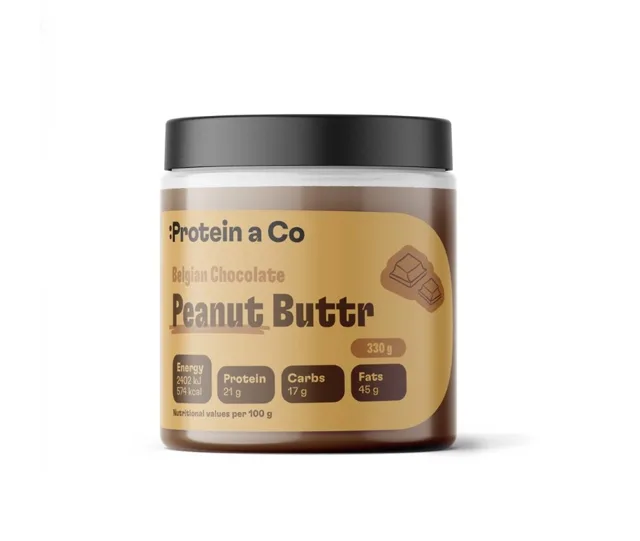 Protein a Co Arašídový krém s belgickou čokoládou 330 g